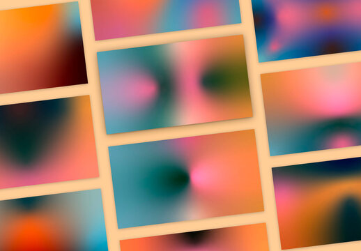 Set of 20 Colourful Gradient Backgrounds