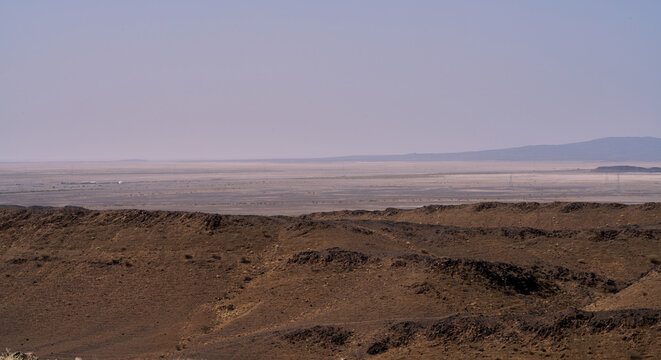 Arid volcanic hills and vast plains in northeastern Ethiopia