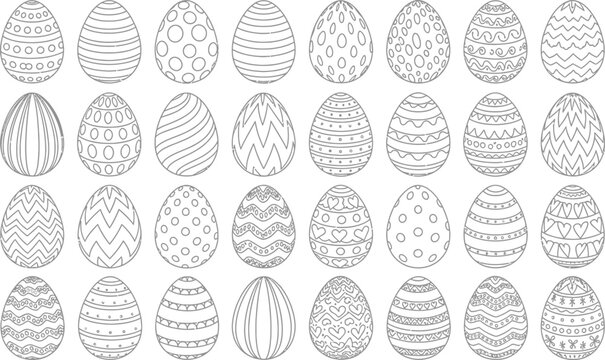 Easter sunday vector file eps easter egg patterns and designs