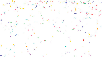Colorful Confetti, Transparent PNG, Vector Graphics, Party Decoration © VectorBank