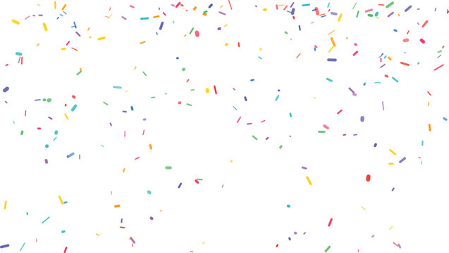 Colorful Confetti, Transparent PNG, Vector Graphics, Party Decoration