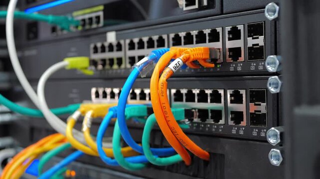 Big data gpu ai robot modern server center computer pc. Bitcoin and crypto mining farm. High tech server computers at work, data center modern supercomputer.