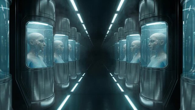 Automated production of synthetic heads in structured environment