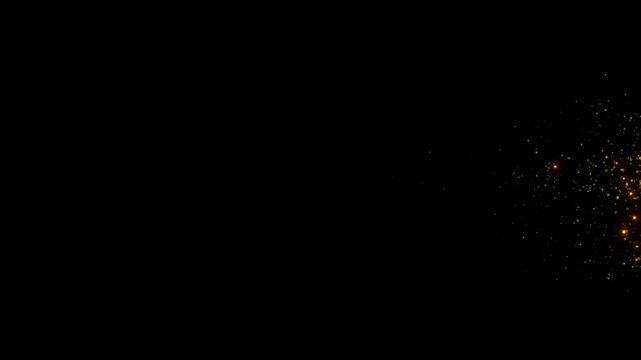 gold overlay transparent alpha particles background loop