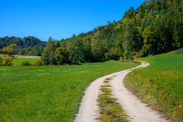 Bikeway in the Altmühltal valley