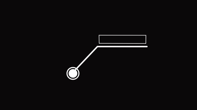 Hud callout rectangle text box animation, scoreboard, modern technologies. Digital download progress or status bar of the digital interface head-up display.black background visuals.4k video animation.