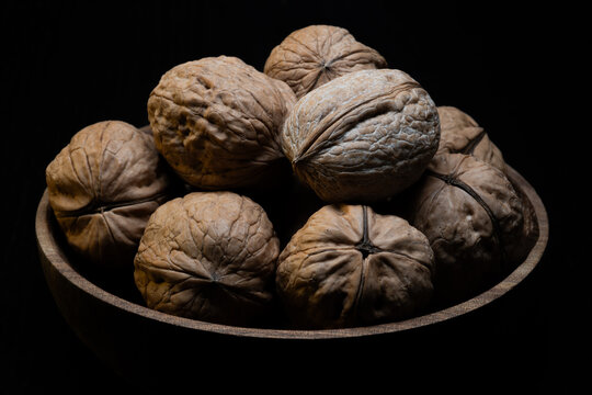Beautiful still life photos of walnuts