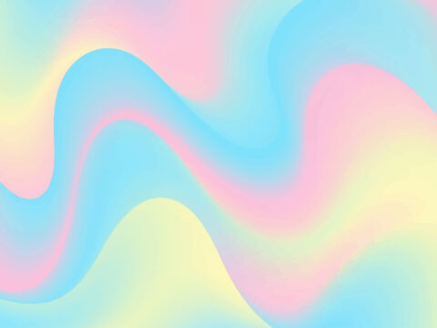 Soft Colorful Abstract Wavy Pattern Design.