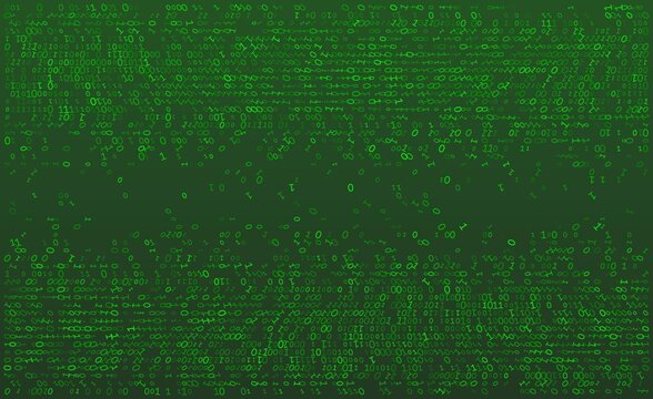 Linear Void - A Fragmented Horizontal Distribution of Binary Code and Digital Noise
