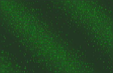 Naklejka premium Unstructured Logic - A Decentralized Field of Binary Fragments and Digital Information Entropy