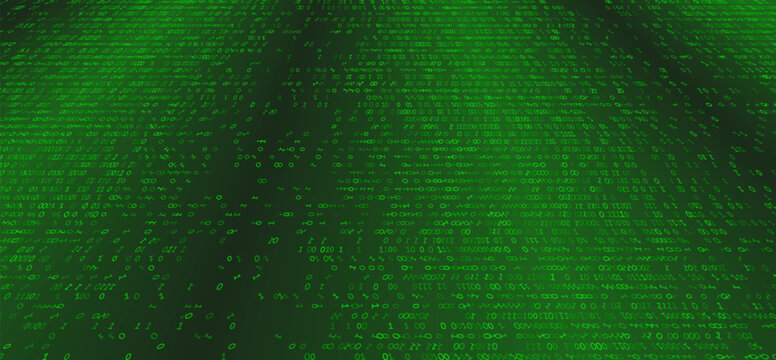 Digital Entropy - A Fragmented Horizontal Array of Binary Logic and Scattered Data Packets. Perspective.