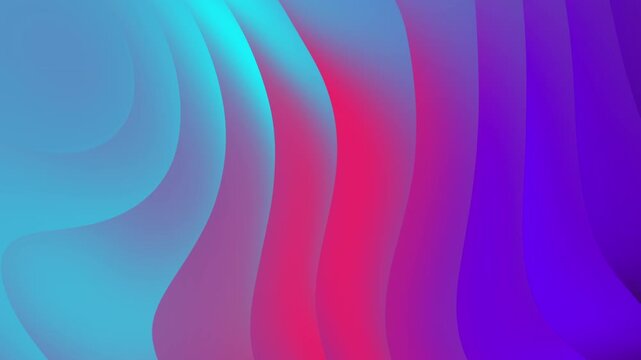 Abstract Wavy Gradient Stripes in Blue, Red, and Purple Tones