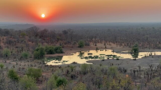 A luxury lodge overlooking Zambezi National Park, offering serene views, wildlife sightings, and premium comfort near Victoria Falls