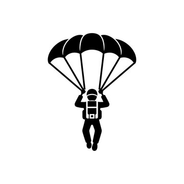 Airborne Paratrooper Descent Mission Icon
