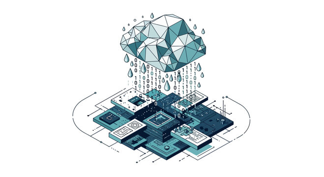 Circuit board with microchip technology.