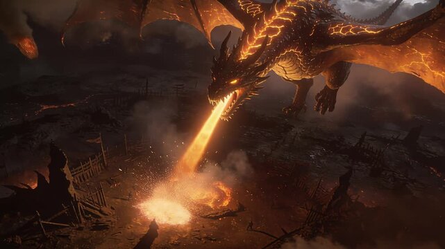 Nightmare sky assault unleashes flames and falling debris everywhere