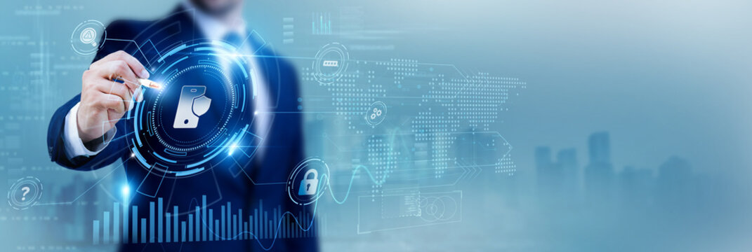 Security analyst using a pen while analyzing data Mobile Security and device protection, app security, mobile data privacy, cyber threat prevention, digital safety solutions, smartphone protection