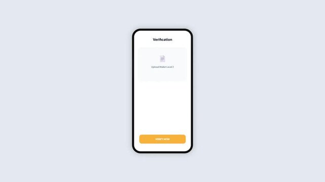Crypto Wallet Level Two Verification Process with Document Upload and Success Confirmation