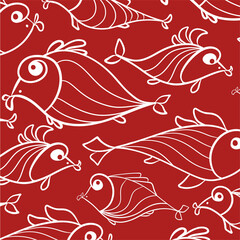 Fototapeta premium cute fish in a marine environment