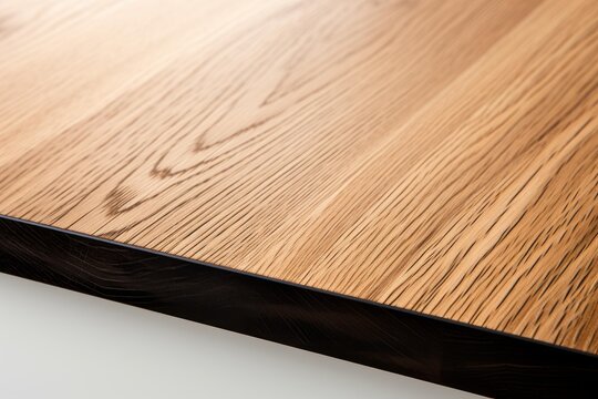 Wooden table surface featuring an abstract view of natural wood grain and texture