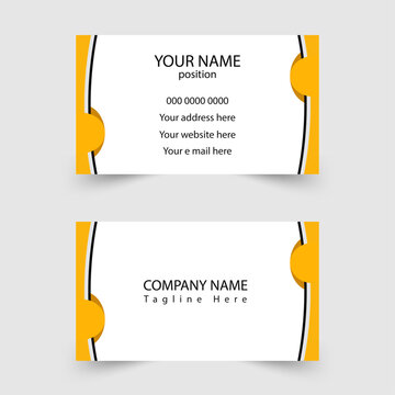 Modern business card - creative and clean business card template. Stylish  elegant business card design. Designed for business and corporate concept. 

