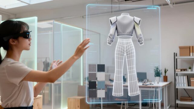 Garment Construction Aided By Hightech Interface And Organized Workspace