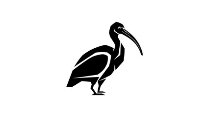 Fototapeta premium Geometric bird silhouette design with modern minimalist style