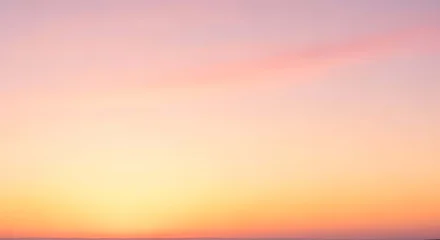 Fotobehang Zonsondergang Vibrant sunset with warm hues of orange and pink gradient  © Swayam