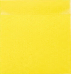 Obraz premium Blank yellow sticky note isolated on transparent background