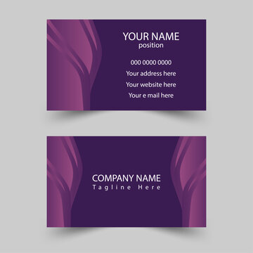 Modern business card - creative and clean business card template. Stylish  elegant business card design. Designed for business and corporate concept. 
