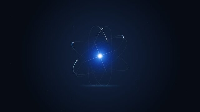 Sleek 3D Animated Logo Reveal on Dark Blue Background