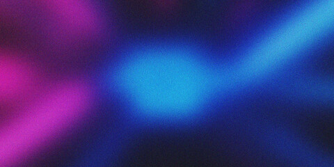 Obraz premium Abstract Neon Background with Grainy Texture and Vibrant Blue and Purple Light Bursts