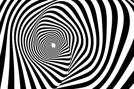 Swirl hypnotic color wave pattern. Monochrome abstract background. Vector flat geometric illustration.Template design for banner, website, template, leaflet, brochure, poster.