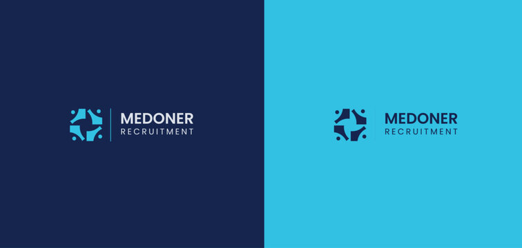 Creative  medical logo template suitable for hospitals, clinics, pharmacies, healthcare companies, wellness centers, biotechnology firms, and medical businesses. Clean minimalist vector design with