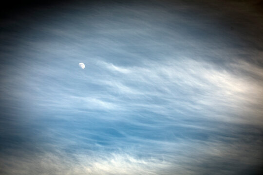 moon and clouds