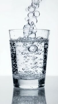 Gin Tonic Carbonation Close Macro