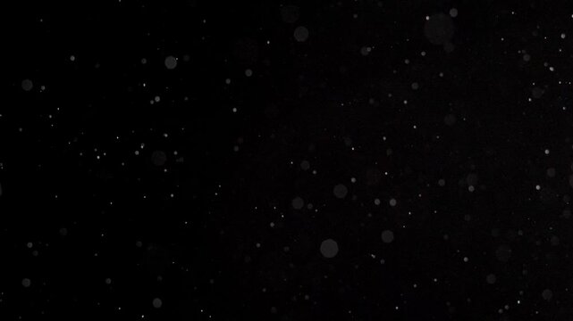 Snowing upwards in the void