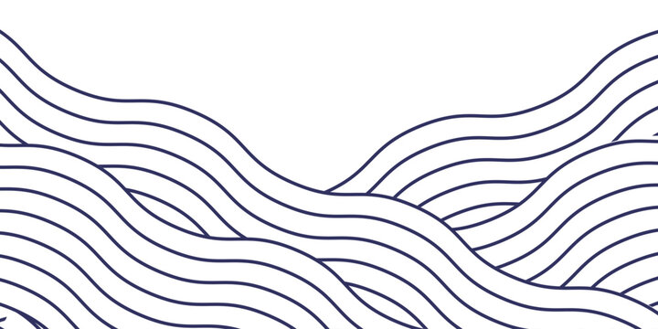 Japanese style ocean waves concept