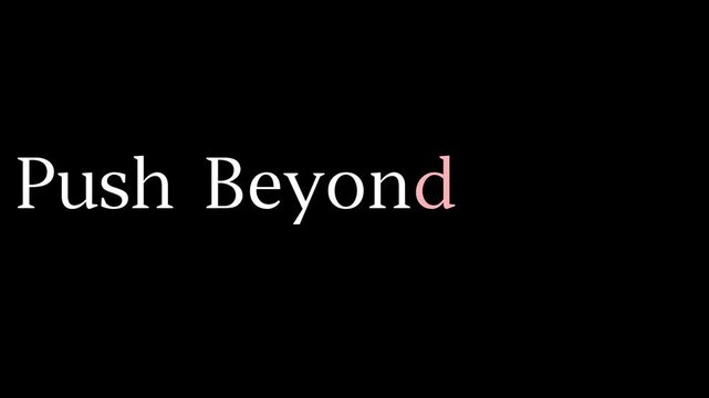 Push Beyond Limits | Modern 3D Abstract Logo Animation Loop High Tech Corporate Background
