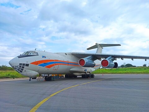 Ilyushin il 76 . Russian plane . High quality photo
