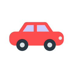 Fototapeta premium vector red car isolated on white