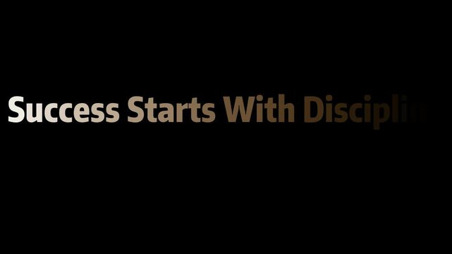 Success Starts With Discipline | Futuristic 3D Logo Animation Background Loop Corporate Branding