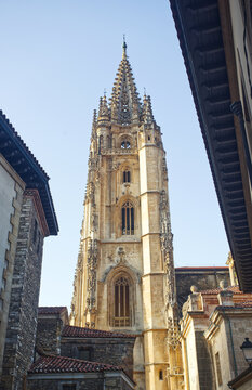 Metropolitan Basilica Cathedral Church of San Salvador de Oviedo is a Gothic style cathedral. The holy chamber. Principality of Asturias, Spain