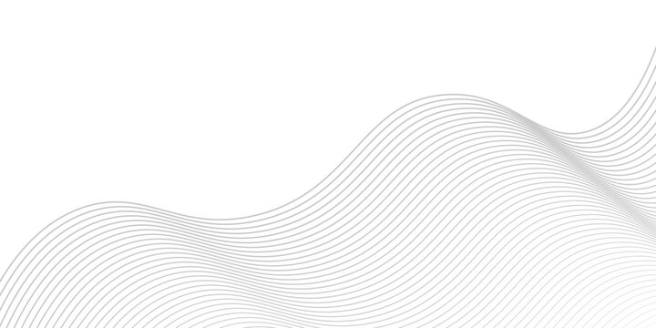 Flowing dots particles wave pattern halftone gradient curve shape isolated on white background.