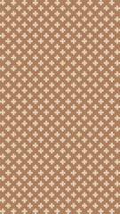 Fototapeta premium Seamless Pattern of Beige Flowers on Brown Background vector background