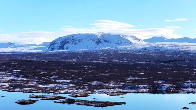 Mountain Landscape at Thingvellir National Park Iceland 4K