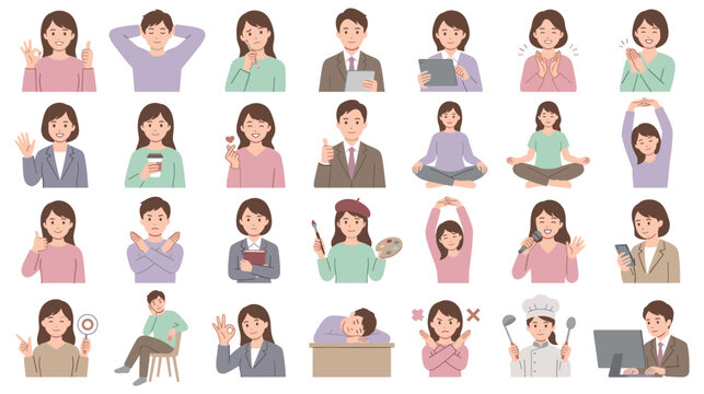 Woman with palette and brush painting on easel cartoon vector