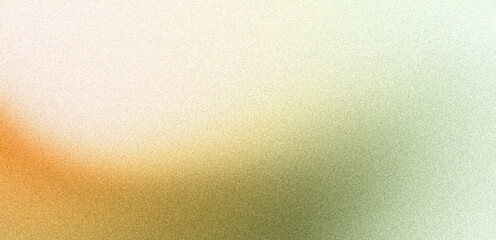 Obraz premium Grainy beige green orange gradient background, noise texture header, banner, wallpaper, poster backdrop design