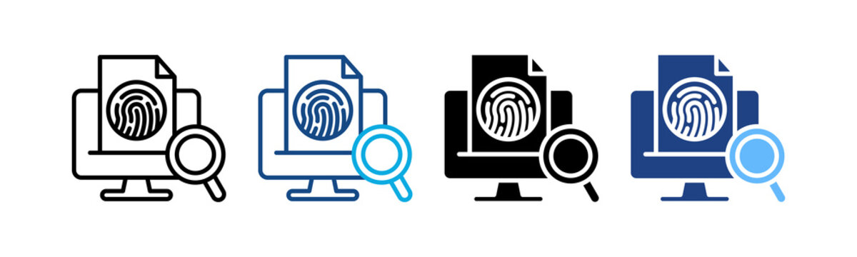 Digital Forensics multiple icon