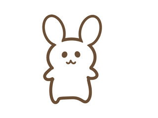 Obraz premium Cute Bunny Character Illustration